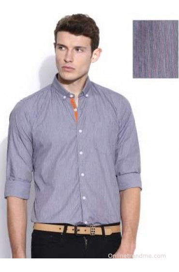 Mast & Harbour Men's Striped Formal Shirt Mast & Harbour Men's Striped Formal Shirt